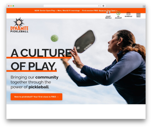 Dynamite WordPress theme - dynamitepickleball.com