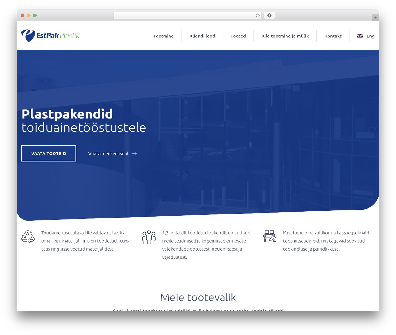 Estpak WordPress theme - estpakplastik.ee Estpak WordPress theme - estpakplastik.ee