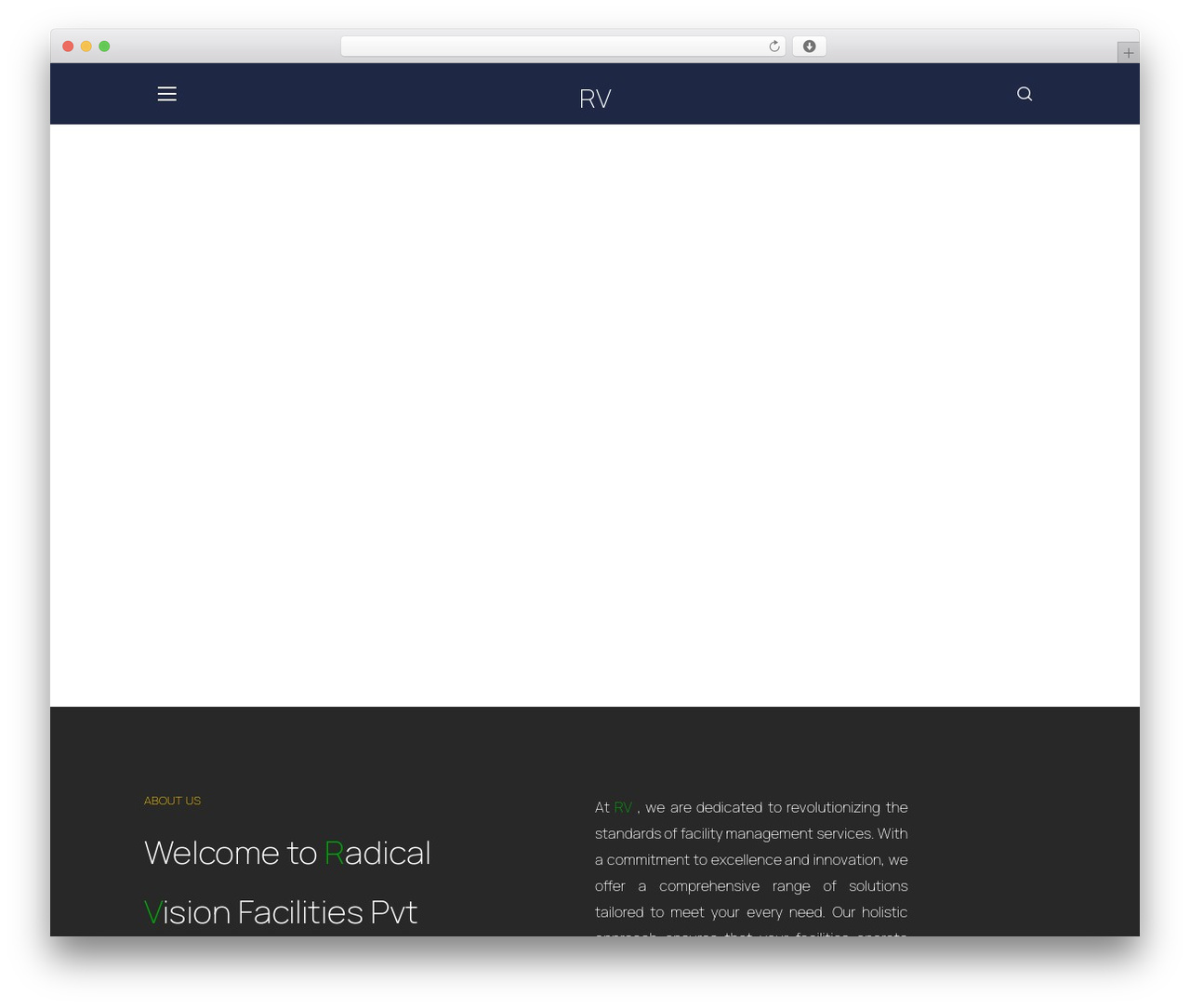 Techmax WordPress theme - rvfacilities.com