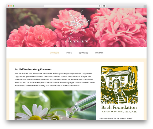 Theme WordPress Flatness (modified as not maintained anymore) - bachbluetenkurmann.ch