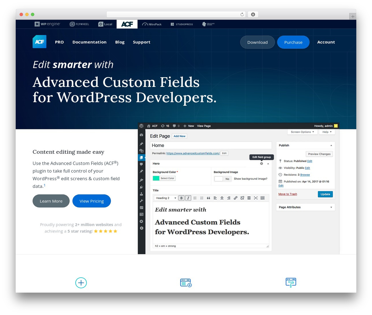 WordPress theme Advanced Custom Fields - www.advancedcustomfields.com