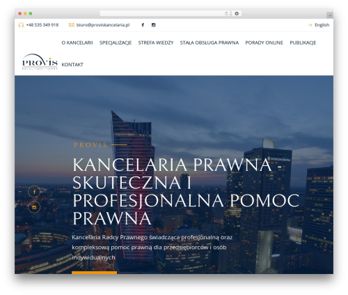 WordPress theme Advisom - proviskancelaria.pl