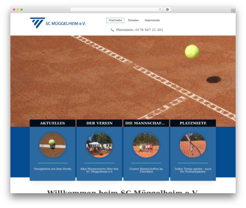 WordPress theme Gimnasio Wordpress Theme - sc-mueggelheim.de