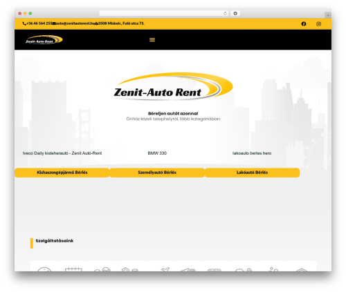 Jet booking WordPress plugin - zenitautorent.hu