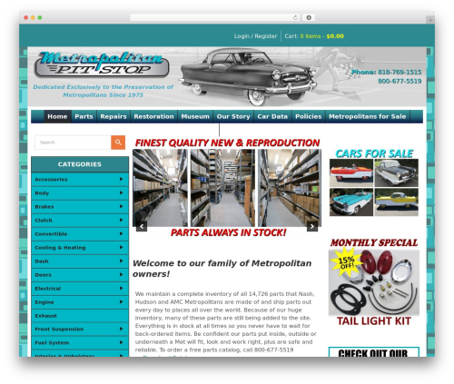 WP theme MSH Responsive Theme - metpitstop.com