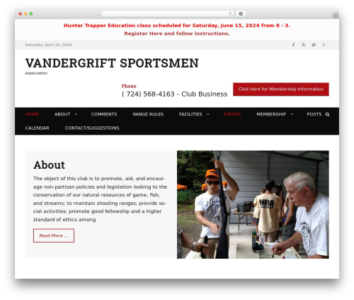 Decree WordPress theme - vandergriftsportsmen.org