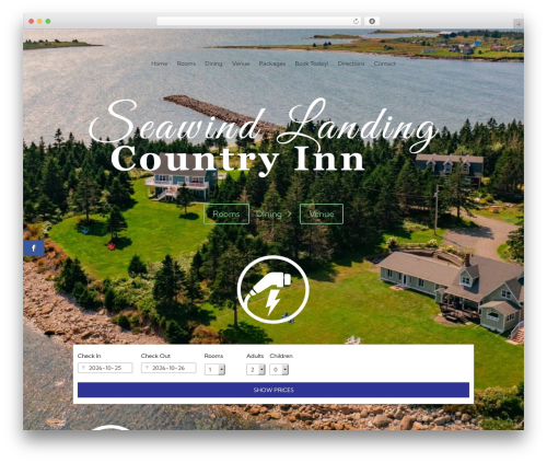 Eviivo booking widget WordPress plugin - seawindlanding.ca
