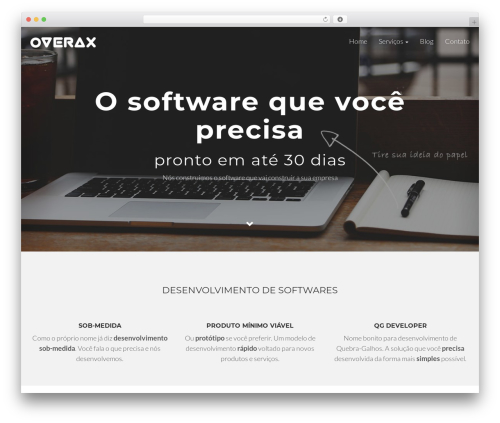 Flat Bootstrap free WordPress theme - overax.com Flat Bootstrap free WordPress theme - overax.com