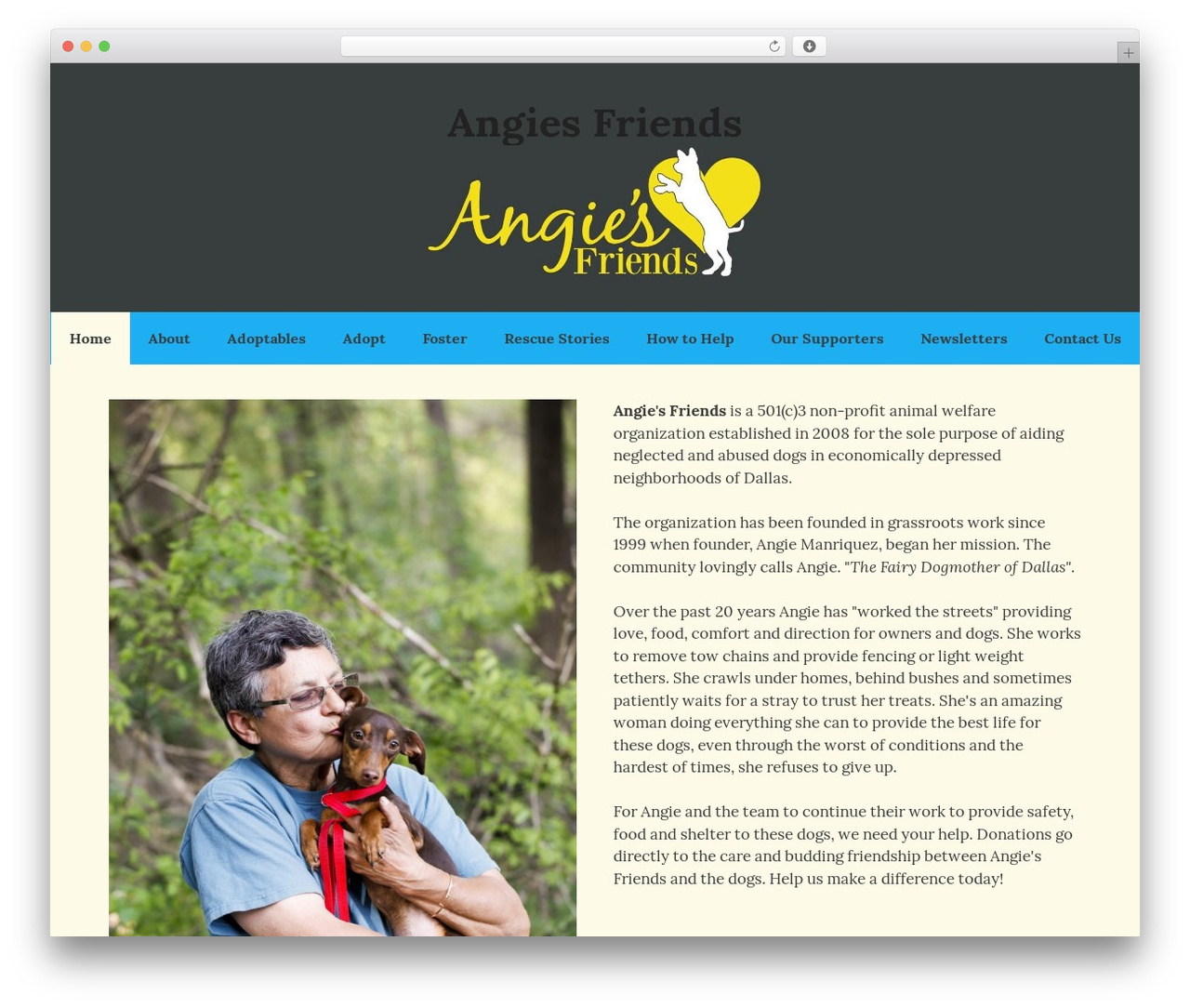 GeneratePress WordPress theme - angiesfriends.org