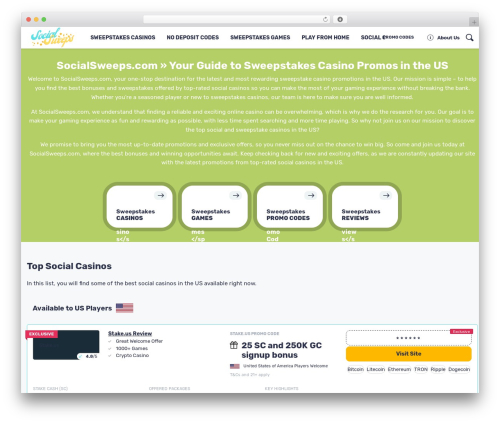 Master Theme WordPress theme design - socialsweeps.com