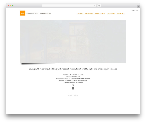 Minimum WordPress theme - serrauquer.com