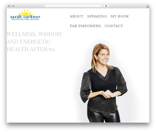 Theme WordPress Cherry Framework - sarahcarkner.com