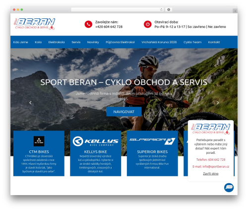 WheelMasters premium WordPress theme - sportberan.cz