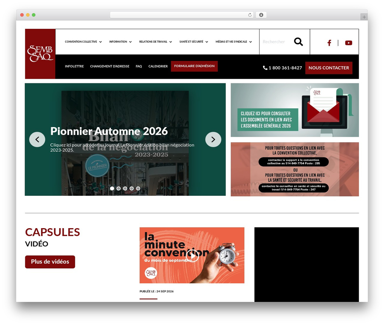 WordPress theme Divi - semb-saq.net