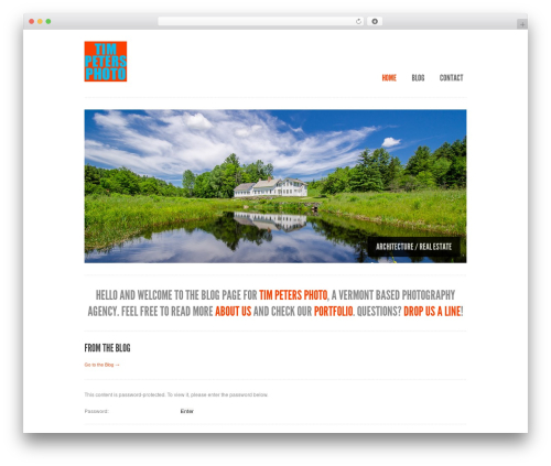 WordPress theme Purity - tpetersphotography.com