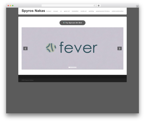 Bizz WordPress theme - spyrosnakas.com