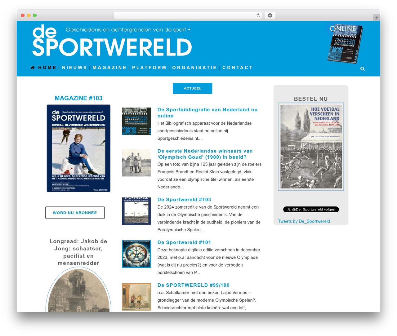 Bridge WordPress theme - desportwereld.nl