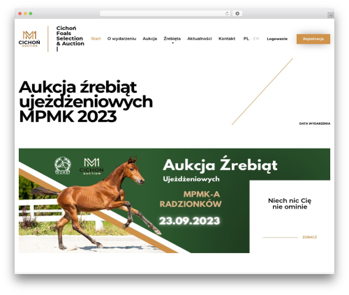 CFA WordPress theme - cichonfoalsauction.pl