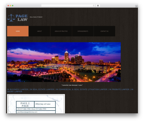 cherry WordPress theme - paulpageattorney.com