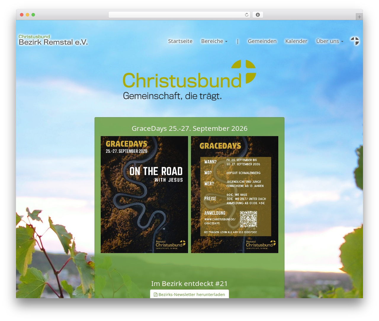 dynamics2016 WordPress theme - christusbund-remstal.de