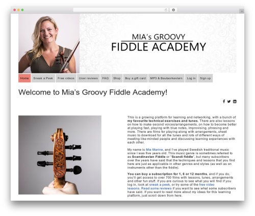 fiddleacademy premium WordPress theme - fiddleacademy.com