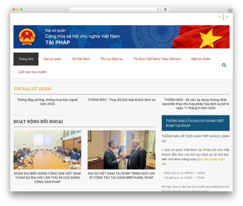 Theme WordPress Diplomat - ambassade-vietnam.com