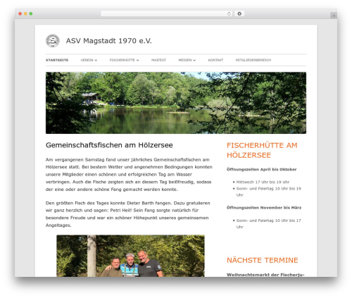 WordPress theme Tiny Framework - asv-magstadt.de