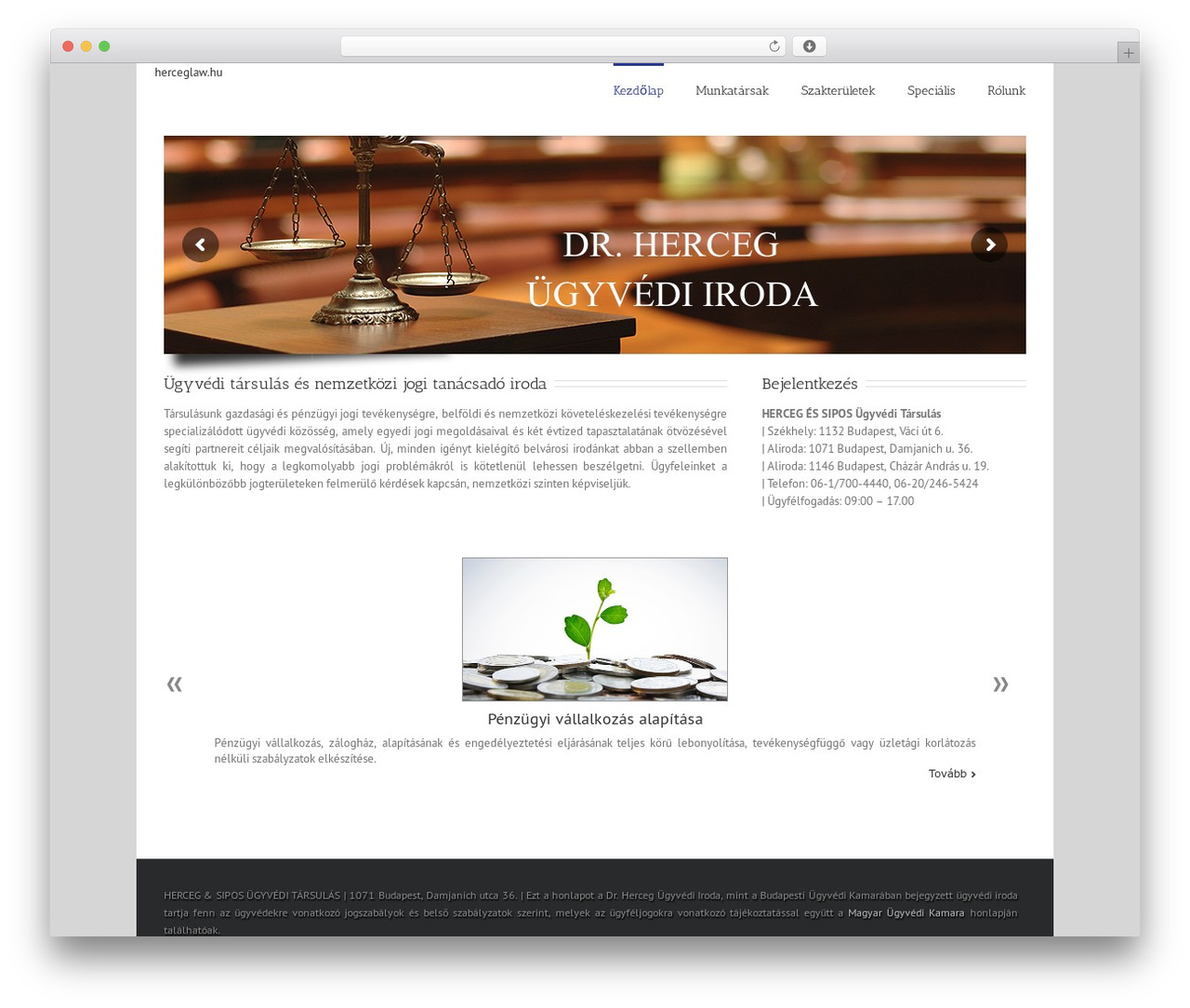 WordPress theme Avada - herceglaw.hu