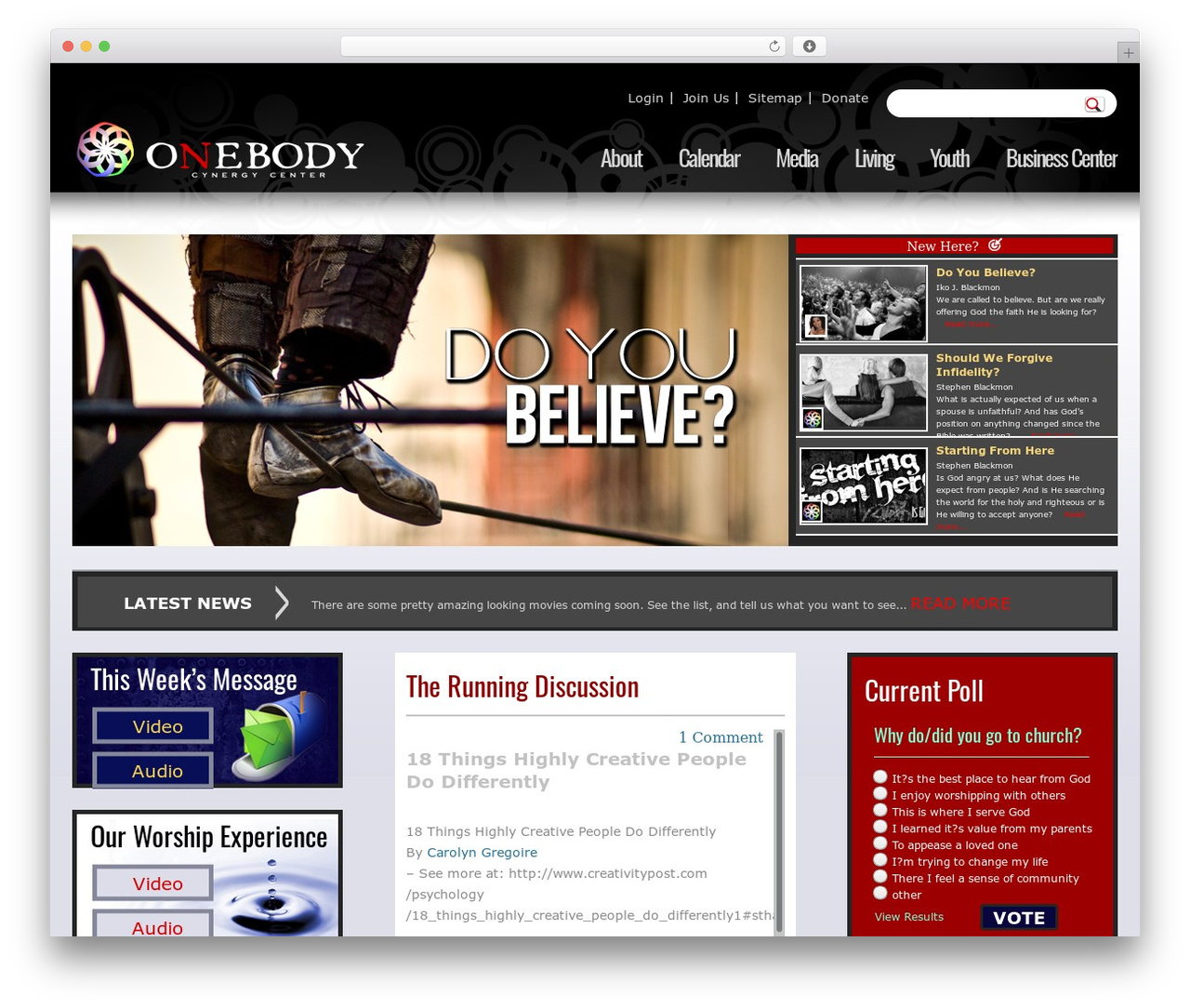 WP theme One Body - onebody.cc WP theme One Body - onebody.cc