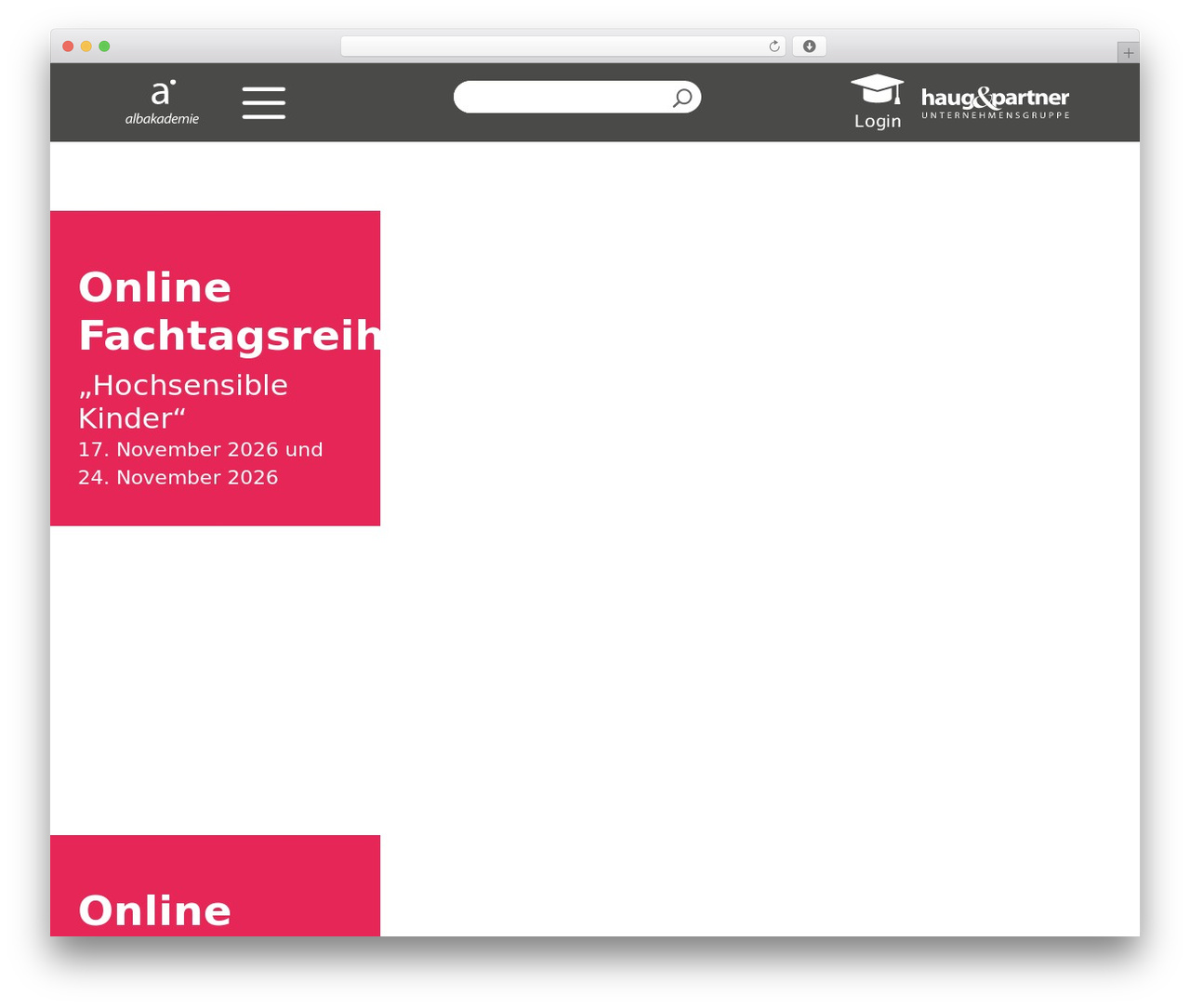 Theme WordPress Divi - albakademie-institut.de