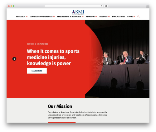 Infomedia dashboard WordPress plugin - asmi.org