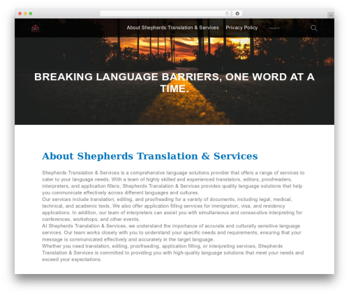 Theme WordPress Services - shepherdsts.com