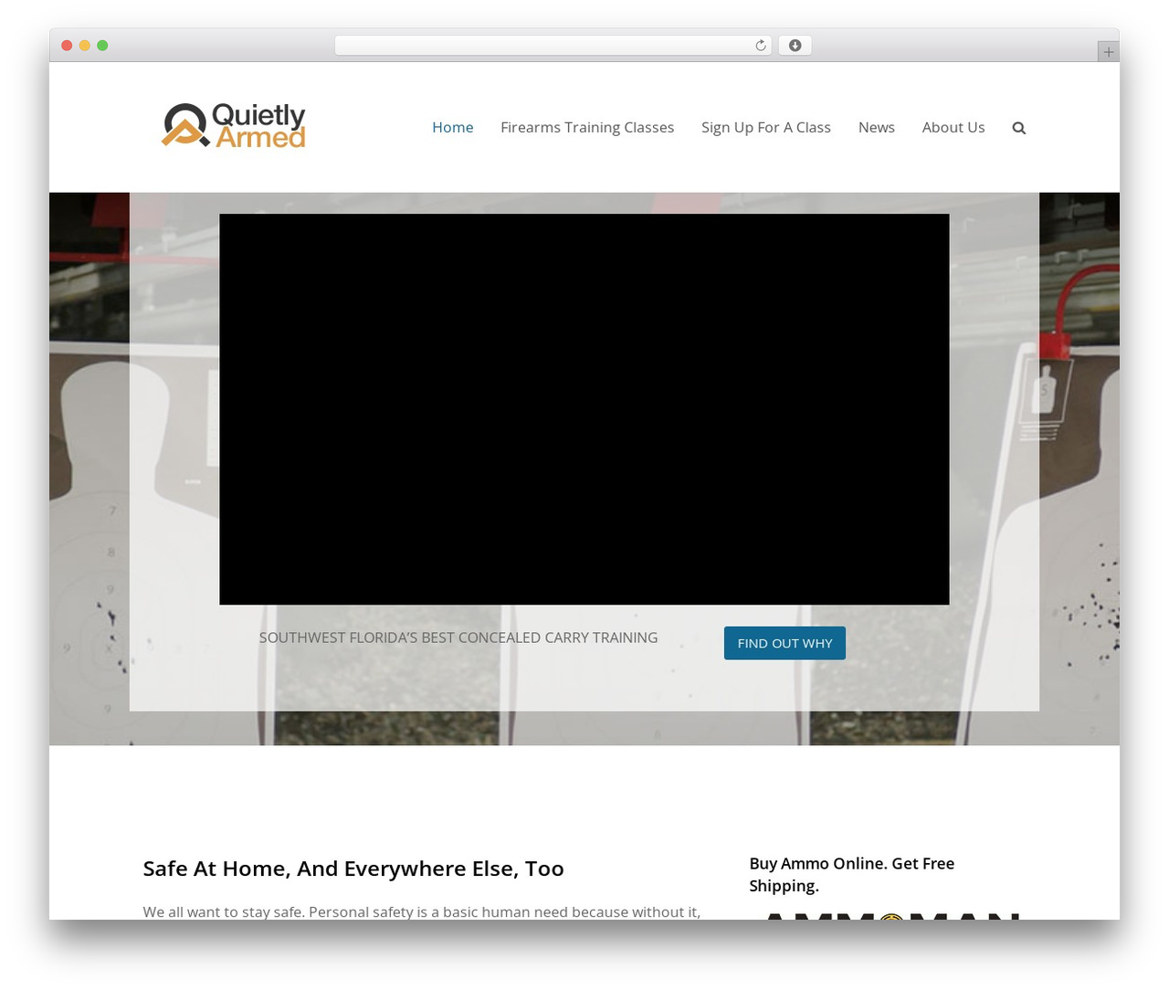 Total WordPress theme - quietlyarmed.com