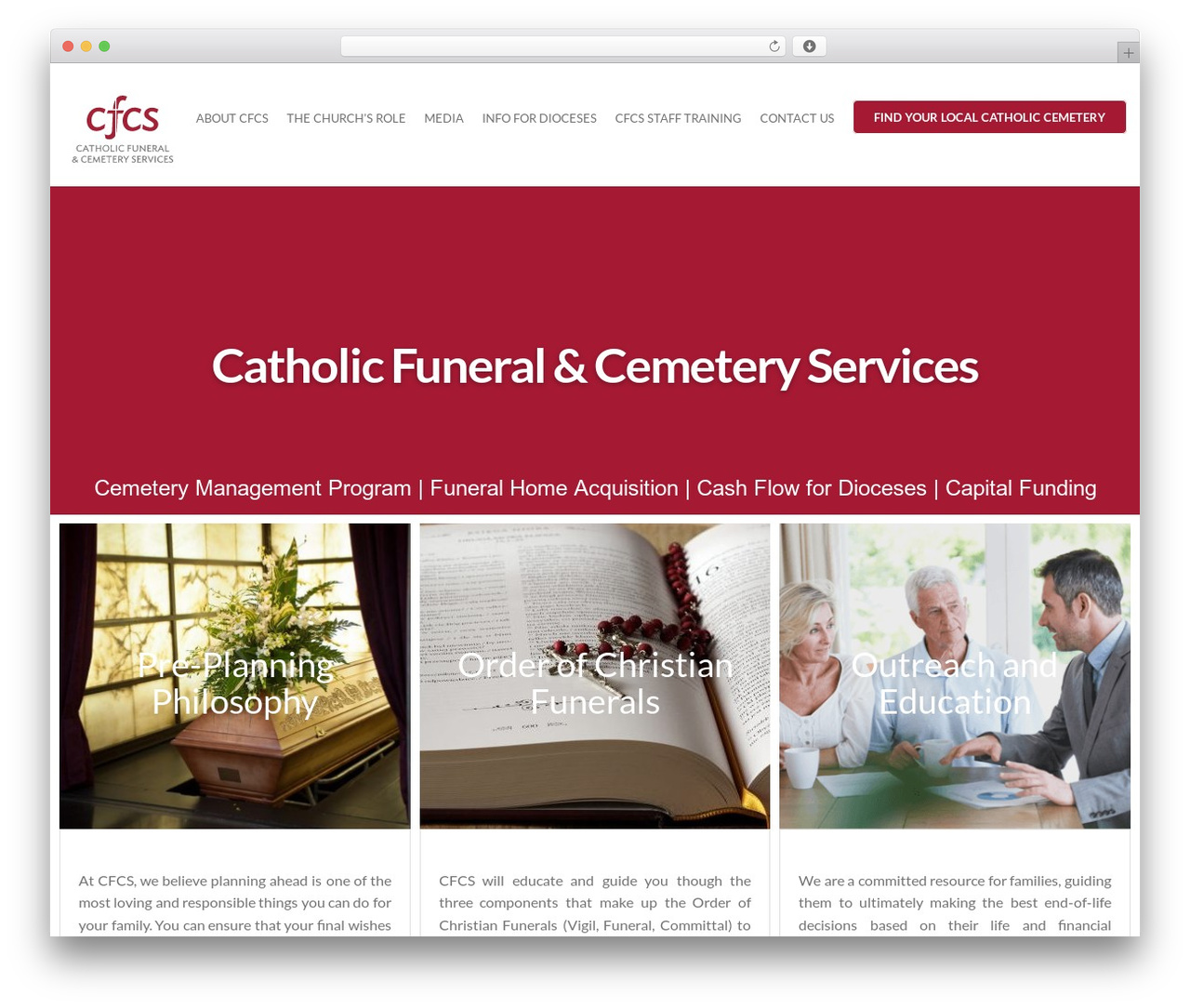 WordPress theme E25 Base - cfcsmission.org