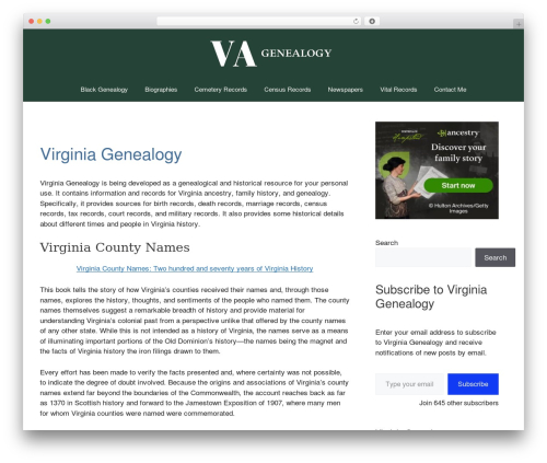 Ai WordPress plugin - virginiagenealogy.org