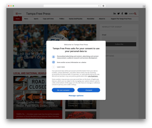 WordPress theme MagOne - www.tampafp.com