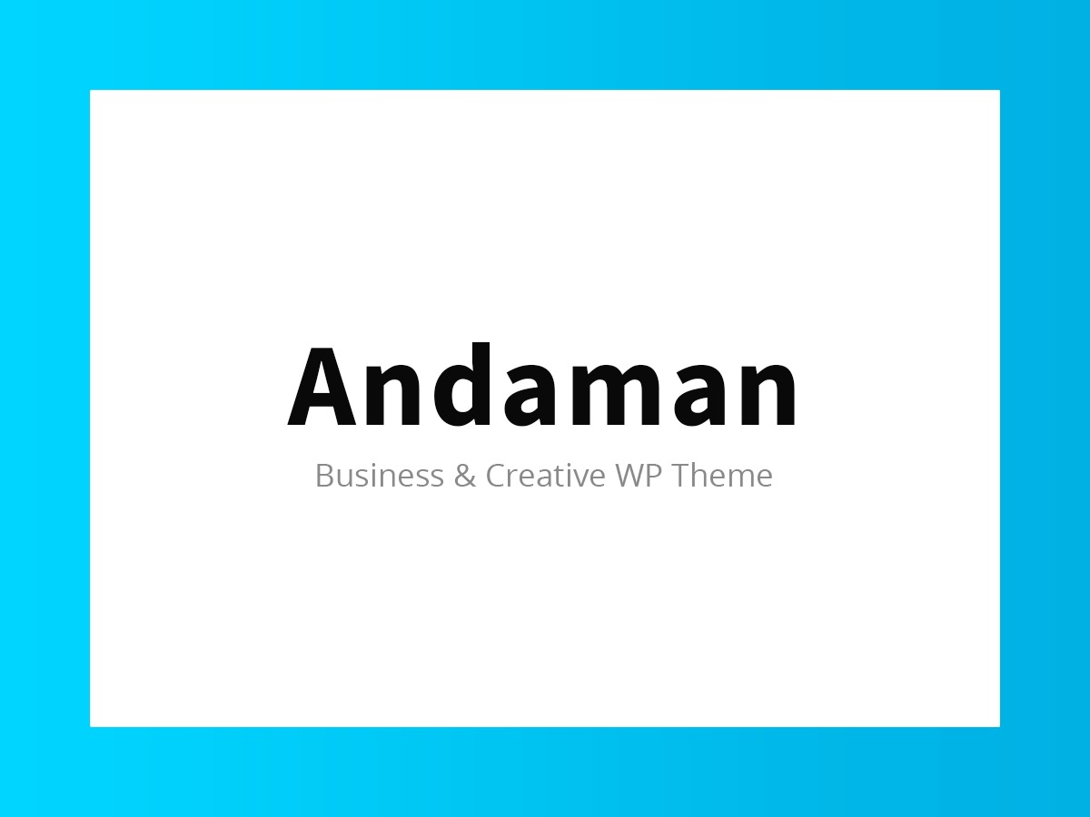 Andaman business WordPress theme