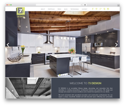 Custom Theme theme WordPress - 7jdesign.com