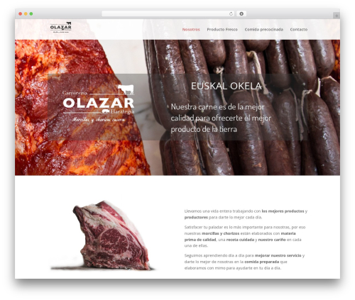 Divi WordPress theme - olazarharategia.com