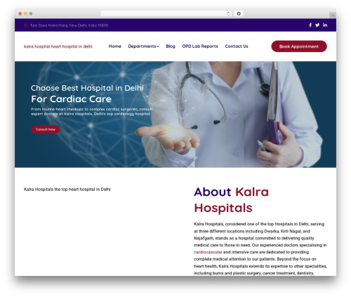 Medixi WordPress website theme - kalrahospitals.org