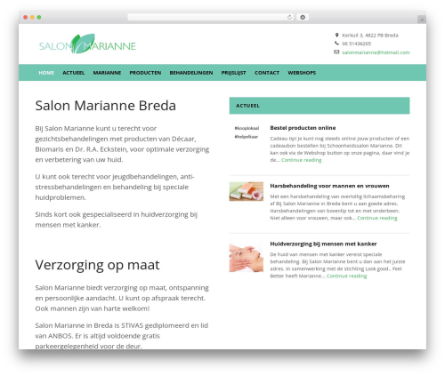 Modena theme WordPress - salonmarianne-breda.nl