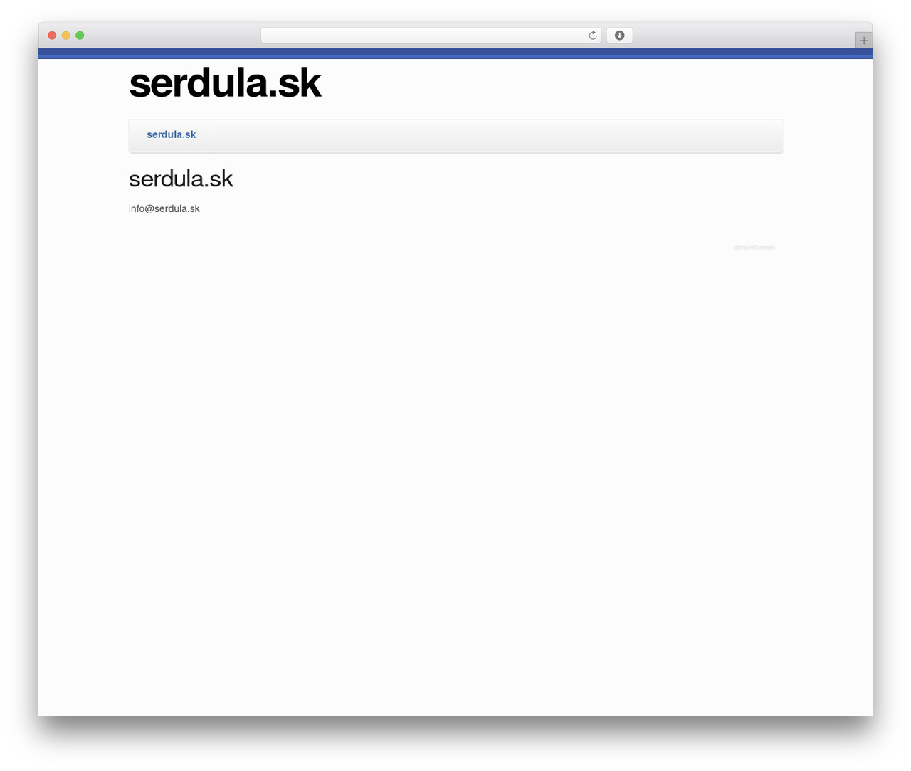 Skeleton WP theme - serdula.sk