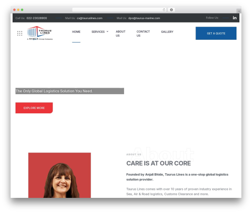TransX theme WordPress - tauruslines.com