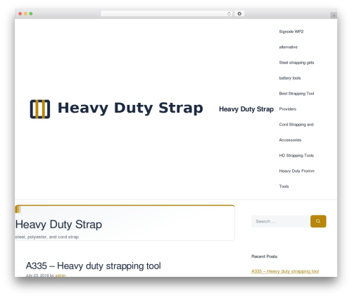 WordPress theme GeneratePress - heavydutystrap.com