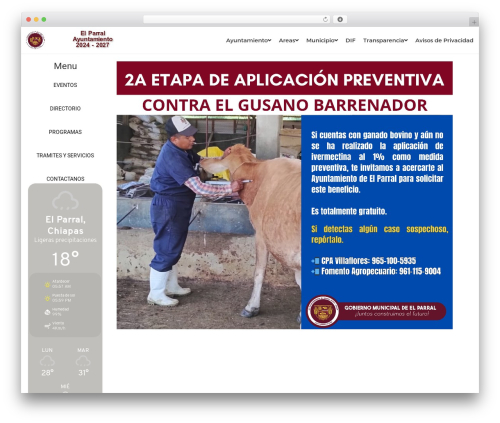 Clima-Widget (clima-widget) free WordPress plugin - municipioelparralchiapas.com