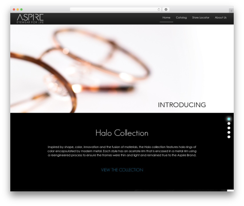 WordPress theme Naked Wordpress - aspireeyewear.com