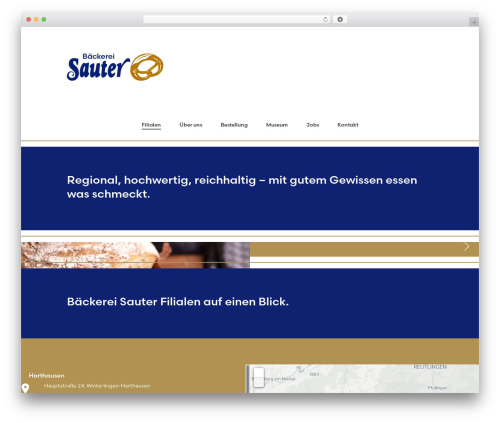 WordPress website theme Divi - baeckerei-sauter.com