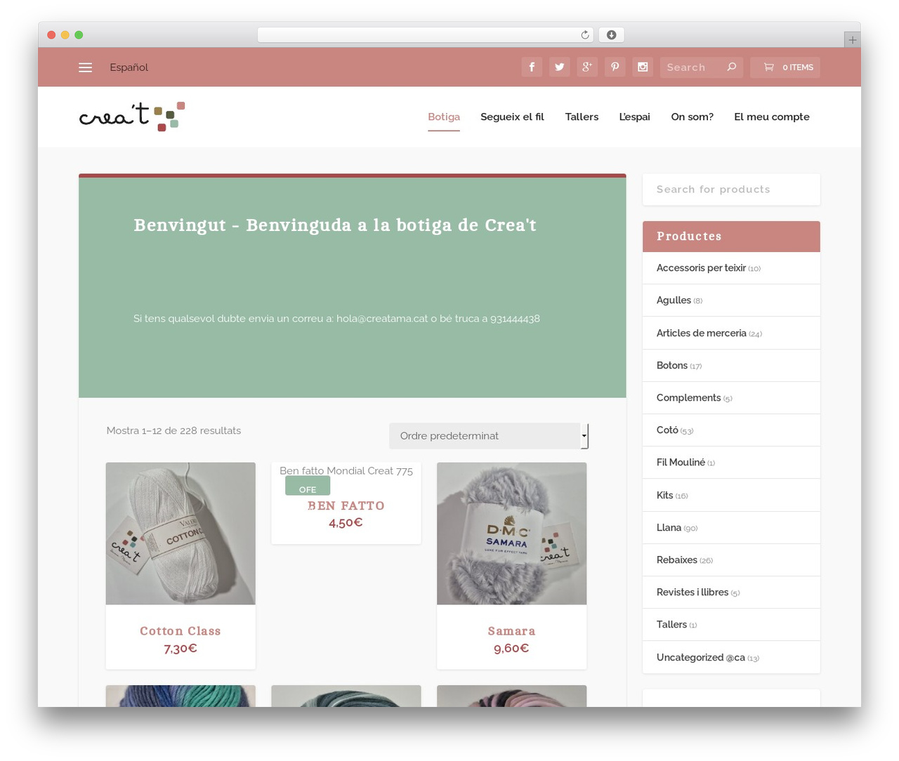 WP theme Extra - creatama.cat