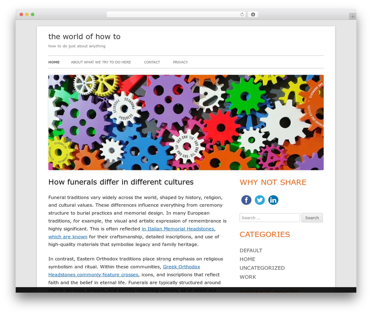 WP theme Tiny Framework - facultyofarchaeology.com