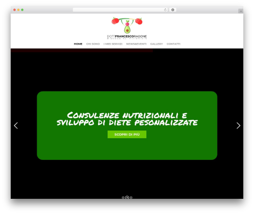 Create WP theme - nutrizionistaragone.com
